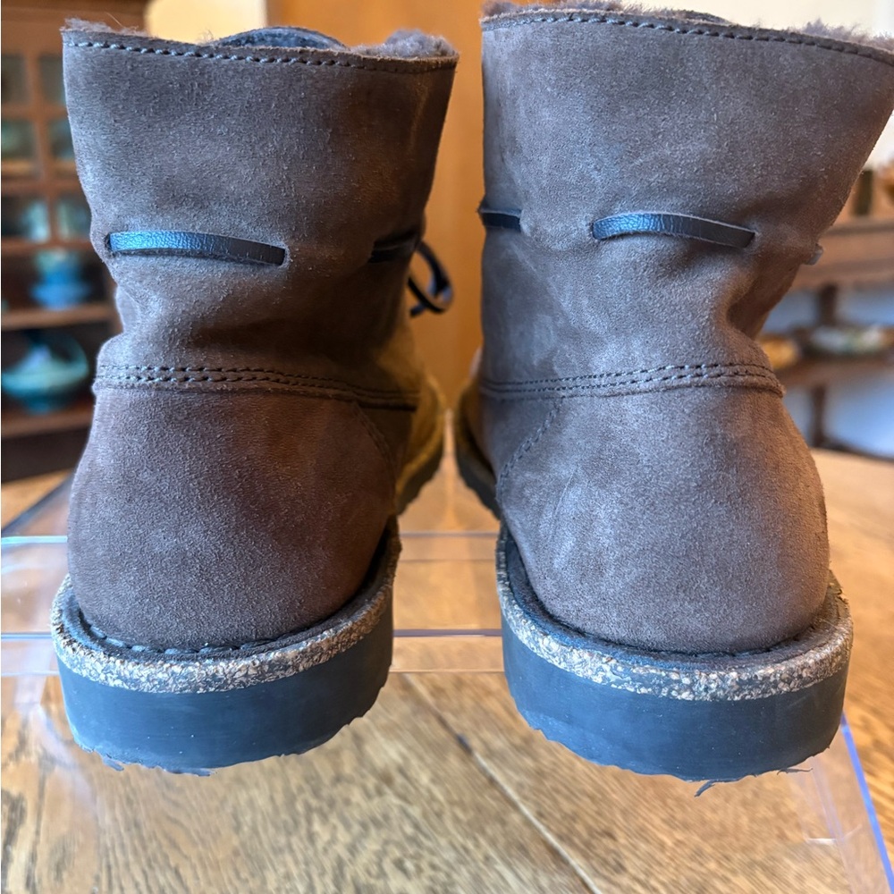 Birkenstock Bakki Ankle Boot Mocha Suede w/ Shearling Lining Size 40 EU/9W/7Men - Picture 13 of 16